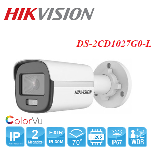 Hàng Hot Có Màu 24/24. Camera IP Colorvu 2MP HIKVISION DS-2CD1027G0-L.  Chính Hãng. | Lazada.vn