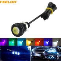 FEELDO 1pc Power 3W Lens Ultra-thin 18mm Car LED Eagle Eye Tail light Backup Rear Lamp DRL Light 7 Colors CA1020