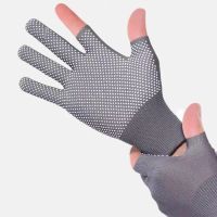 ❈▧ Gloves Womens Summer Sunscreen Dot Anti-Slip Riding Outdoor Mens Leakage Two Fingers Thin Gloves