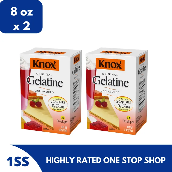 Knox Original Unflavored Gelatine, 8oz set of 2 Lazada PH