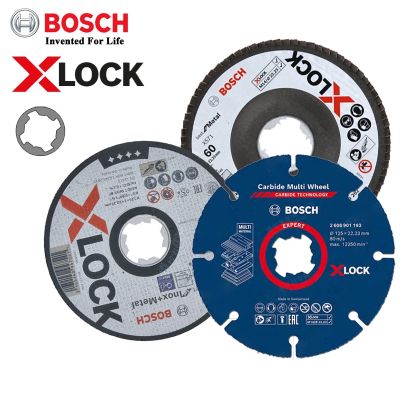 Bosch X-โลหะล็อกบดตัดดิสค์สแตนเลส125มม. ที่เจียรมุมจานเปลี่ยนได้อย่างรวดเร็วชุด GWX