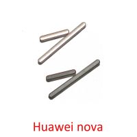 ปุ่มปรับระดับเสียงเหมาะสำหรับอะไหล่ Huawei Nova ซ่อมกรอบกรอบโทรศัพท์ใหม่ของแท้คีย์ด้านข้างเปิดปิดสีดำสีชมพู