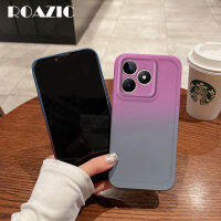 ROAZIC เคสไล่ระดับสีจาก สำหรับ Realme เคสใส่โทรศัพท์ C53ทีพียูอ่อนมีสีฝาหลังกันกระแทกแบบรวมทุกอย่าง