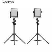 GVM LED-480LS 2pcs Dimmable Bi-color LED Video Panel Light and 70inch Stand Lighting Kit CRI97+ TLCI97 2300K-6800K APP Control Aluminum Alloy Housing with U-Bracket Interview Film-making Studio Photography