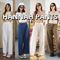 “Hannah Pants“ กางเกงขายาว ผ้าผสมลินิน เอวสูง ทรงกระบอก
