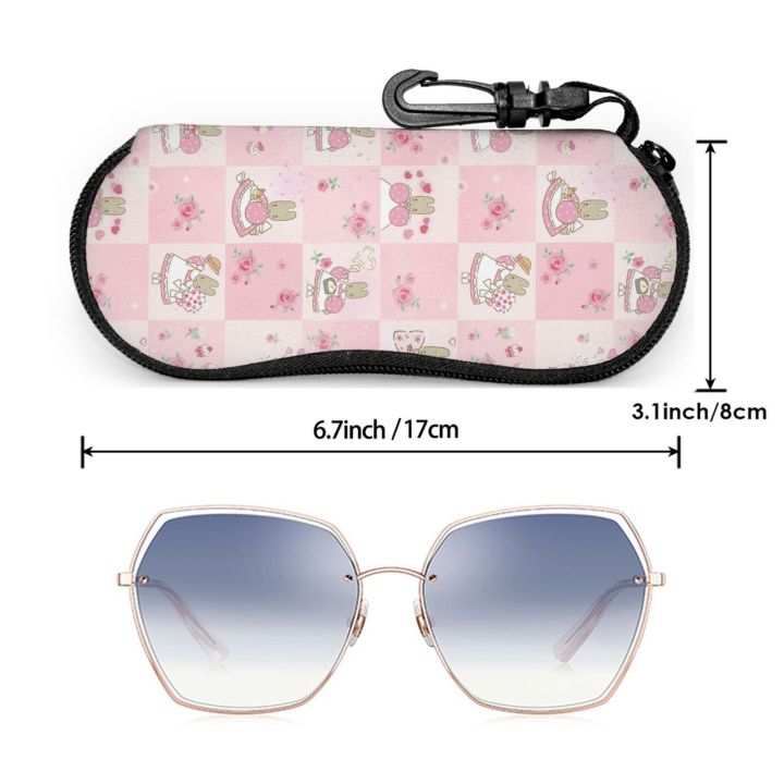 sanrio-marron-cream-sunglasses-soft-case-ultra-light-neoprene-zipper-eyeglass-case-with-belt-clip