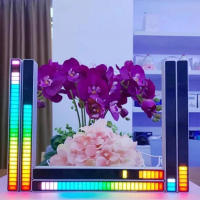 Smart LED Light Bar Mic Ambiance Backlight 18 Colors Ambient Light Manual Control RGB Light Bar For Living Room Bedroom