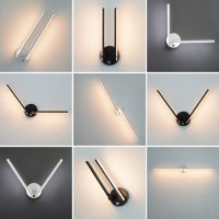 Nordic Indoor LED Wall Lamps 8W 10W 12W Mirror Front Light With Switch Wall Sconce For Bedroom Bedside Wall Lights AC110V220V