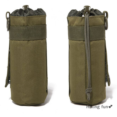 Hiking fun💕 กระเป๋าใส่ขวดน้ำยุทธวิธีเดินทาง MOLLE กาต้มน้ำถุงผู้ถือขวด Carrier