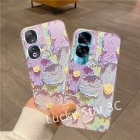 คลังสินค้าพร้อมเคสสำหรับนิ่ม Honor 90 Lite 50 Lite Phone Case เคสโทรศัพท์เบาบางขายดีภาพวาดสีน้ำมันย้อนยุคดอกไม้โทรศัพท์ปลอกด้านหลัง