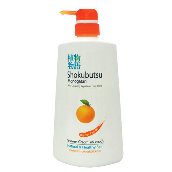 Shokubutsu Monogatari Shower Cream (Orange)500ml. โชกุบุสซึ โมโนกาตาริ ครีมอาบน้ำ(สีส้ม) 500มล.