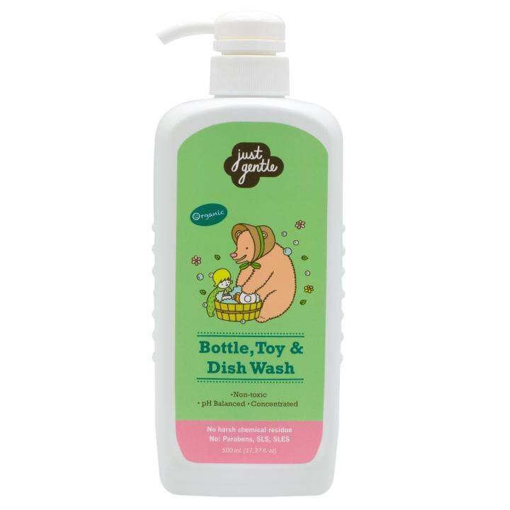 น้ำยาล้างขวดนม-ของเล่น-และจานชาม-just-gentle-bottle-toy-amp-dish-wash