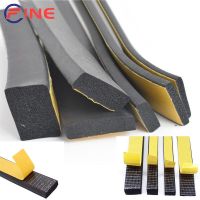 EPDM Self Adhesive Sponge Seal Strip Tape Rubber Black Foam Strong Single-sided Adhesive Soundproof Anti-collision Seal Gasket Adhesives Tape