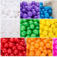 7CM/50PCS Eco-Friendly Colorful Ball Pits Soft Plastic Ocean Ball Transparent Water Ocean Wave Ball Toys For Children Kid Baby