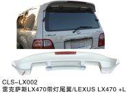 Osmrk unpainted ABS tail wing roof visor rear spoiler for lexus lx470