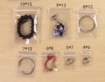 5/10/20 Pcs Anti-Oxidation Jewelry Bags, Clear Jewelry Zipper Bags