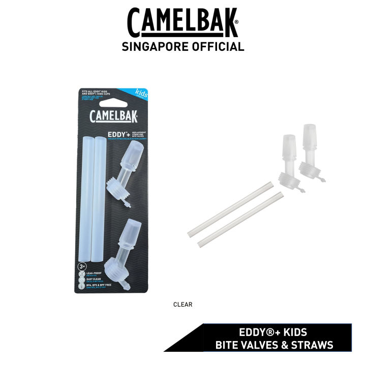 CamelBak Eddy+ Kids Bottle Replacement Bite Valves & Straws Clear