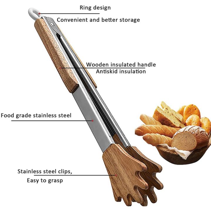 wooden-kitchen-tongs-palm-clamp-wooden-kitchen-palm-clip-cooking-tongs-non-stick-high-temperature-resistant