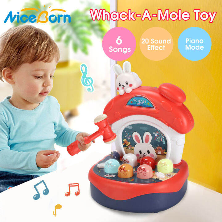 NiceBorn Whackamole Toy Baby Playing Hamster Music Game Child
