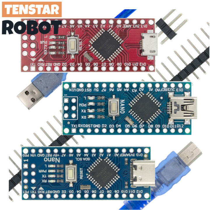 Nano Controller Bootloader Mini Type C Micro Usb Arduino Ch Driver Mhz