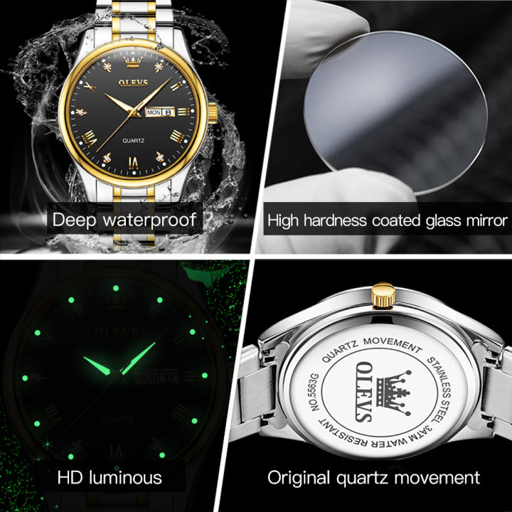 olevs-คลาสสิกขายร้อนนาฬิกาผู้ชายกันน้ำแฟชั่น-casual-japan-movement-สแตนเลสนาฬิกาเหล็กจอแสดงผลแบบ-dual-luminous-ของขวัญสำหรับแฟน