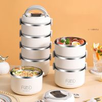 ▣ Thermal Lunch Box for Adults Multilayer Bento Box Stainless Steel Portable Lunchbox Student Large Capacity Work Insulation Box