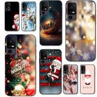 Case For TCL 40R 5G Case Back Phone Cover Protective Soft Silicone Black Tpu Christmas Funda Mobile Coque