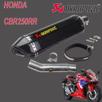 ท่อ akrapovic honda cbr250rr สลิปออน ตรงรุ่น เสียงแน่นทุ้ม ไม่แตกในรอบสูง อุปกรณ์ครบชุด รับประกัน1ปี เคฟล่า