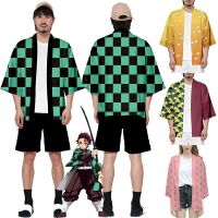 Anime Outerwear Demon Slayer: Kimetsu no Yaiba Kamado Nezuko Cosplay Loose Haori Coat