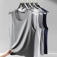 Modal Mens Vest Summer Bottoming Non-marking Self-cultivation Tank Men Breathable Underwear Solid Color Sports Fitness Tops