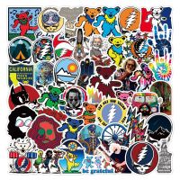 10/30/50PCS Rock Music Grateful Dead Cool Stickers DIY Car Bike Travel Luggage Phone Laptop Waterproof Classic Toy Decal Sticker Stickers Labels