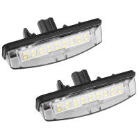 สำหรับ Toyota Camry/aurion Avensis Verso Echo Prius รถจำนวนโคมไฟสีขาวสำหรับ MITSUBISHI Colt Plus Grandis 2003 ~ LED ไฟป้ายทะเบียน CANBUS ไม่มีข้อผิดพลาดสำหรับ LEXUS Is200 / Is300 1999 ~ 2005 2Pcs