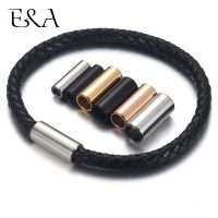 2Clasps/lot Stainless Steel 3mm 6mm Hole Size Magnetic Clasp Leather Cord Bracelet Necklace DIY Jewelry Making Accessories 【hot】lkr131