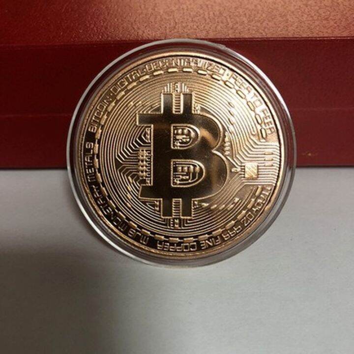 creative-souvenir-gold-plated-bitcoin-coin-collectible-great-gift-bit-coin-art-collection-gold-commemorative-coin-with-shell