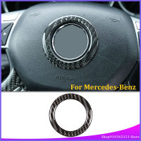 สำหรับ -Benz C-Class W204 2007-2013พวงมาลัยขอบคาร์บอนไฟเบอร์ (นุ่ม) อุปกรณ์ตกแต่งภายในรถยนต์