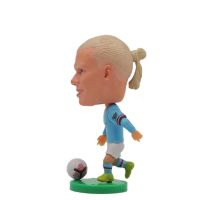 2.5inch Mini Resin Doll Figurine Haaland De Bruyne Gerrard Sancho Room Decor Football Star Desk Decoration