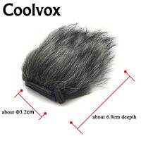 【sought-after】 Coolvox คุณภาพขนสัตว์ประดิษฐ์ลมไมโครโฟนกระจกหน้ารถ Muff สำหรับ6.9ซม. Longth