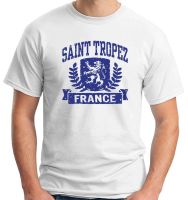 เสื้อยืดแฟชั่น Saint Tropez France เสื้อยืดแฟชั่นพิมพ์ลายเสื้อยืดคอกลมผ้าคอตตอน100% เสื้อแฟชั่นฤดูร้อนขายส่งเสื้อยืดตลกเสื้อยืดผู้ชายแบรนด์ Xs-3xl สไตล์ป๊อป Unisex