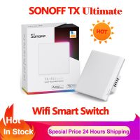 Sonoff TX T5สุดยอด Wi-Fi สวิตช์ติดผนังสัมผัสอัจฉริยะพร้อมการเข้าถึงการสัมผัสไฟ LED สมาร์ทการจับเวลาสวิตช์อัจฉริยะผ่าน Ewelink Alexa