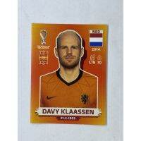 Davy Klaassen สติ๊กเกอร์สะสม ฟุตบอลโลก world cup 2022 Netherlands ของสะสมทีมฟุตบอล เนเธอร์แลนด์ ฮอลแลนด์