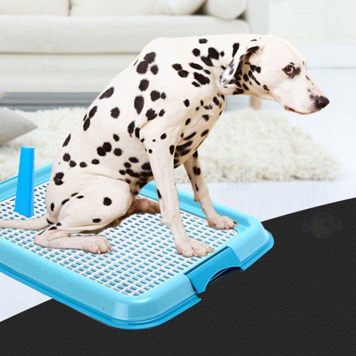 (Cute cat and dog）Dog Training Potty Pad(With Stand) dog litter box pet