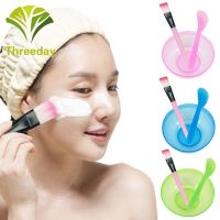 Facial Bowl Kit Plastic Brush Stirring Rod Homemade Makeup Beauty DIY Tool Set