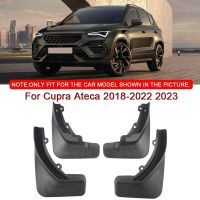 แผ่นบังโคลนบังโคลนกันน้ำสาดสำหรับ ABS แต่งรถแผ่นบังโคลนรถยนต์สำหรับ Cupra Ateca 2018-2022อุปกรณ์ตกแต่งรถยนต์บังโคลนหลัง