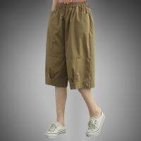 【CC】 Female Pants New 5-Point Wide Leg Trouser Leisure All-match Tooling Shorts Fashion Hot Sale Straight