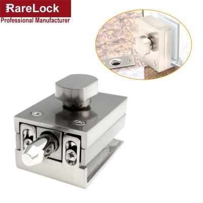 Glass Sliding Door Latch for Bathroom Office Hotel School Home DIY Hardware Rarelock MMS489 i Door Hardware Locks Metal film resistance