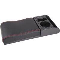 Universal Car Armrest Soft Elbow Suppoty Pu Leather Storage Box With Cup Holder for Car Cushion Multi-functional Movable Armrest Pipe Fittings Accesso