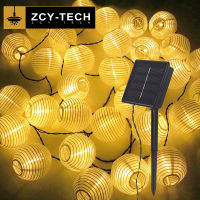 ZCY โคมไฟกันน้ำ Solar String Fairy ไฟ6.5M 30 LED DIY Handmade Outdoor Garland Patio Light โคมไฟพลังงานแสงอาทิตย์คริสต์มาสสำหรับตกแต่งสวน