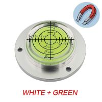 HACCURY Mini Level Round Bubble Spirit Level Diameter 50mm Height 13mm Magnetic Optional 1PCS