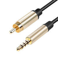 1/2M RCA To AUX 3.5มม.แจ็คCoaxialสายเคเบิลเชื่อมต่อสัญญาณเสียงสำหรับXiao-Mi 1/2 TVRcaถึง3.5 Jackauxสายสเตอริโอดิจิตัลซึ่งมีแกนร่วมออดิโออาร์ซีเอสายเหมาะสำหรับMi1/2Tv Xiaomitvสายสัญญาณเสียง1 M /2 M