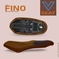 เบาะ FINO ปี 2014 สีน้ำตาลทูโทน ( V Seat เบาะรถมอเตอร์ไซค์ )